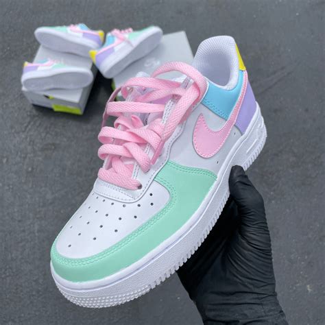 pastel color sneakers